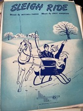 1950 Sleigh Ride Mills Music Sheet Music Mitchell Parish Leroy Anderson Carriage 1950 Sleigh Ride Mills Music Sheet Music Mitchell Parish Leroy Anderson Carriage