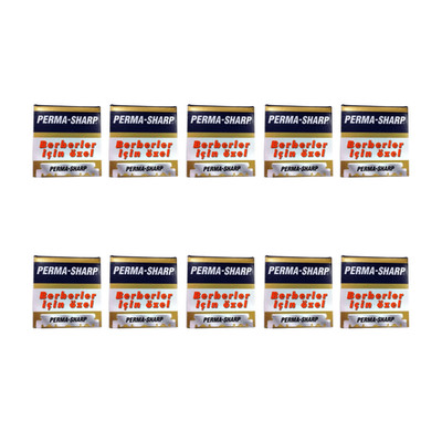 10X 100 Gillette Perma- Sharp Single Edge Rasierklingen für Wechselklingenmesser