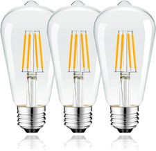 E26 Vintage LED Edison Bulb 2.5W Non Dimmable 30W Equivalent Amber