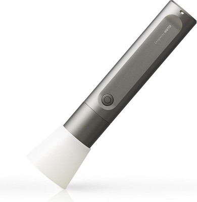 HOTO Flashlight Fit, LED Rechargeable, USB-C Charging, 3 Modes, Up to 24 Gray 
