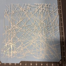 Fibers Lines MAX 3D Layered AIRBRUSH Paint STENCIL Template LG 12 Grunge