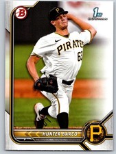 #BD-103 Hunter Barco 1st 2022 Bowman Draft Base Paper Pittsburgh Pir