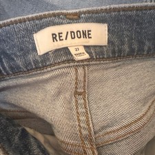 RE/DONE Womens Light Wash Blue Skinny Jeans S...
