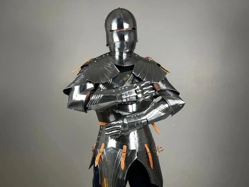 German Gothic Armor Suit | Medieval Knight Armor Suit | Half Body Armor Suit