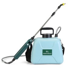 5 Liter Battery Operated Portable Electric Garden Water Sprayer with Wand - B...