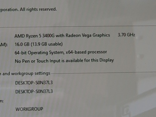 Carte mère Gigabyte GA-A320M-H avec AMD Ryzen 5 3400G 16 Go DDR4 - Photo 6/6