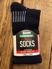 Franklin Baseball Socks New Navy Youth Medium