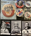 Aviation/Aeronautics Lot/Autographs, Pins & Cards/Glenn Jr., Lovell, Lindbergh + — photo 4