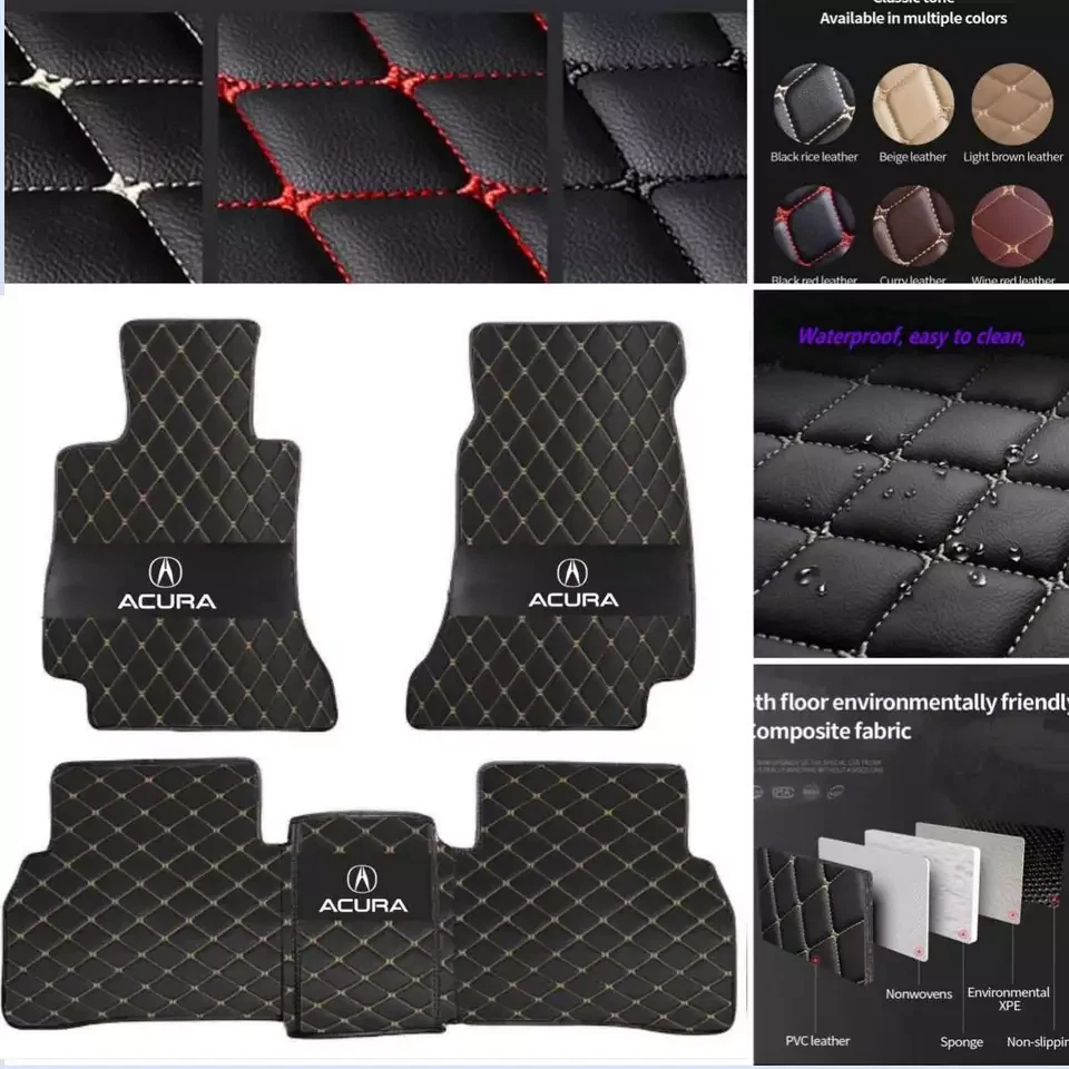 Alfombrillas impermeables para coche Acura ILX MDX NSX RDX RL TLX TSX ZDX Foto 3 de 4