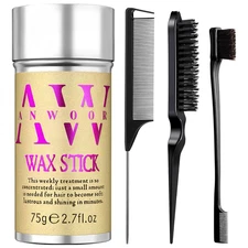 Anwoor 4Pcs Edge Brush Slick Back Hair Stick, Hair Wax Stick for Flyaways, Slick