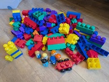mega bloks assorted blocks, characters and a vehicle 