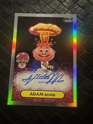 #ad #ad 2025 GARBAGE PAIL KIDS 40th Anniversary HOMAGE to GARBAHJ ADAM BOMB GARB 30 AUTO $32.99