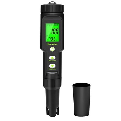 PH Messgerät TDS EC SALT Temperatur pH Wert Messgerät  , Pool pH Tester 0,01 ...