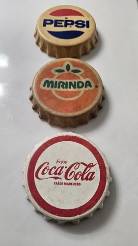 Vintage Soda Cap Openers Coke, Miranda, Pepsi