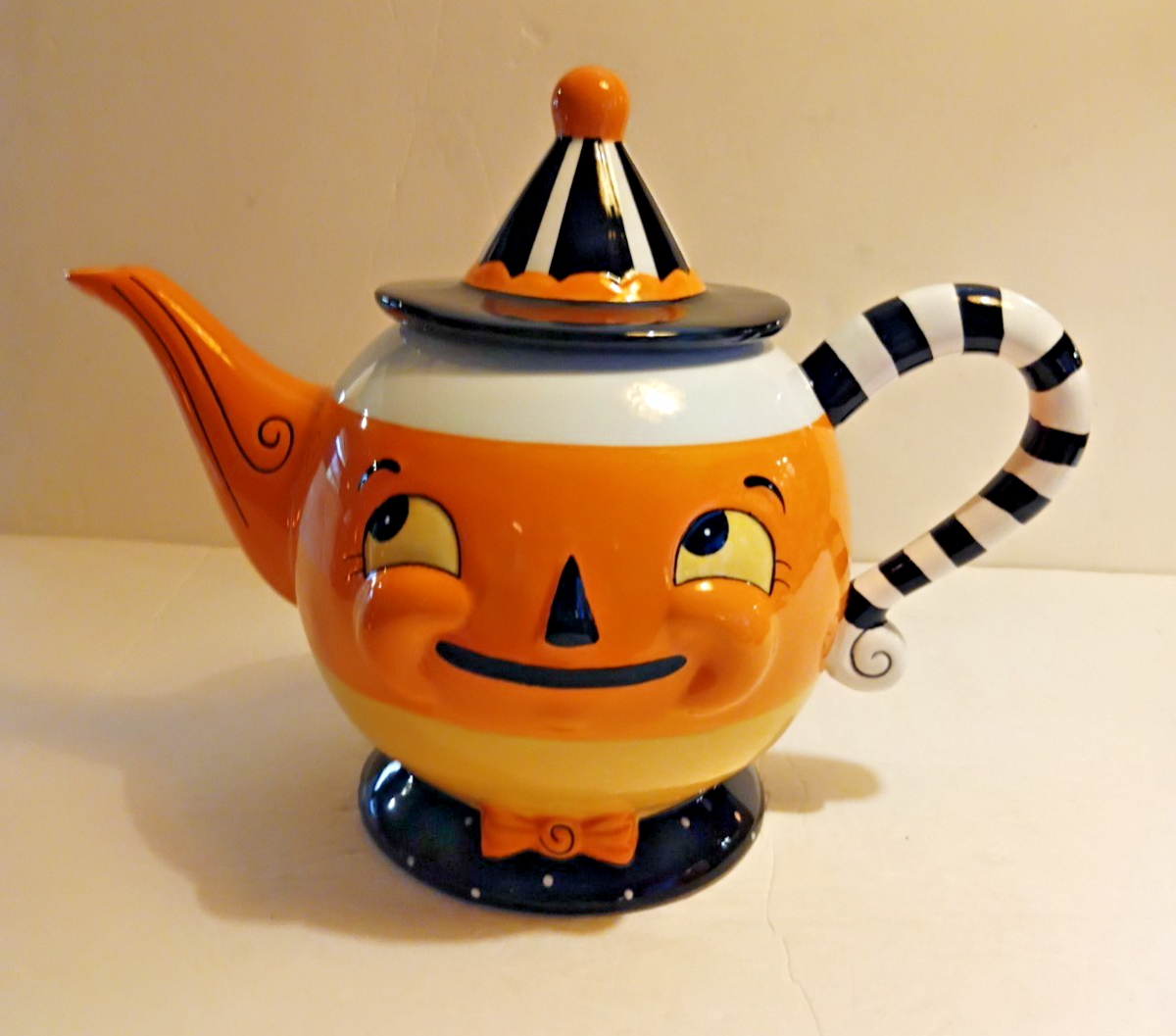 Johanna Parker Carnival Cottage Candy Corn Spooks Pumpkin Teapot