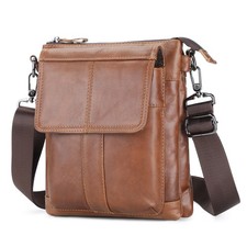 Men Briefcase Genuine Leather Cross body Large Messenger Shoulder Bag Handbag