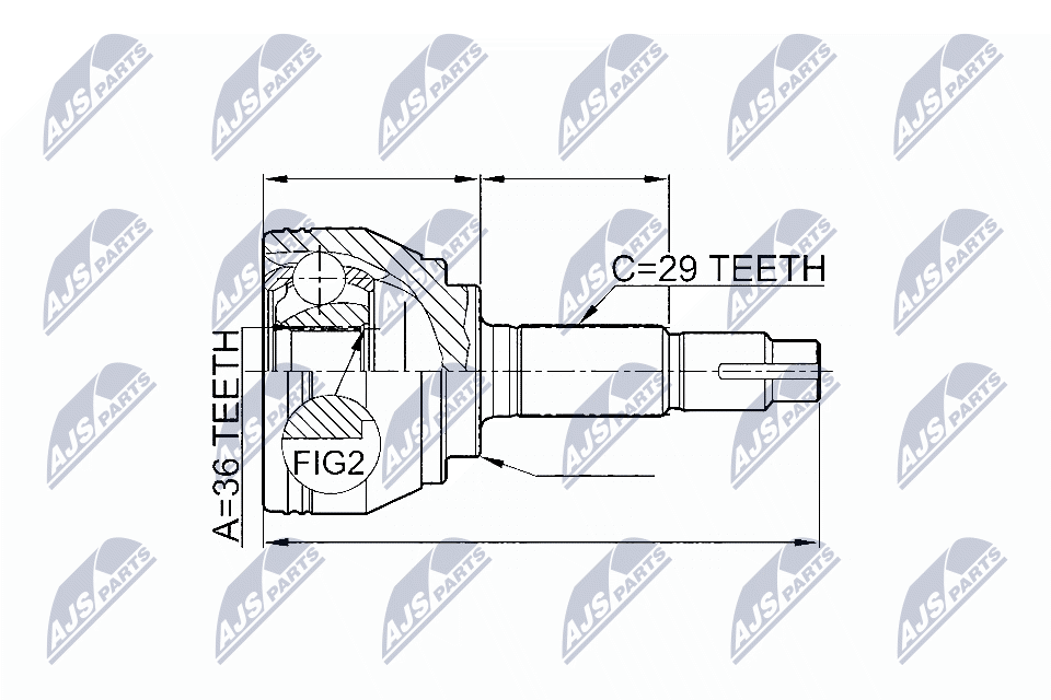 Joint Set, Drive Shaft/Outer Compatible With NISSAN QASHQAI 1.6DCI, 2.0DCI 07- - Image 3
