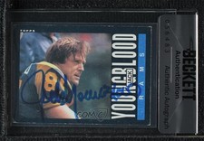 BAS 1985 Topps Jack Youngblood #88 Seal of Authenticity Auto HOF ow6