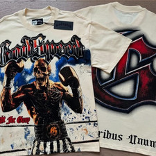 NEW Godspeed Rock Skeleton Tee Washed Mens Short sleeve T-shirt 2 Colors