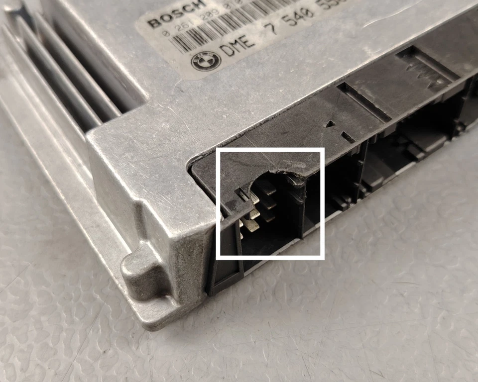 BMW 545i X5 745i Engine Control UNIT Module unit ECU ECM 0261209010 7540550 - Image 3 of 4