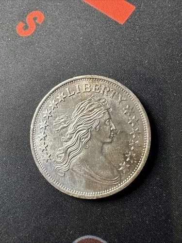 Liberty Draped Bust Design 1 Troy Oz .999 Fine Silver Bullion Round Ounce (X)