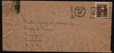 Philippine Islands to U.S.: 1937 on Japanese Travel stationery with SC 413 U.S.