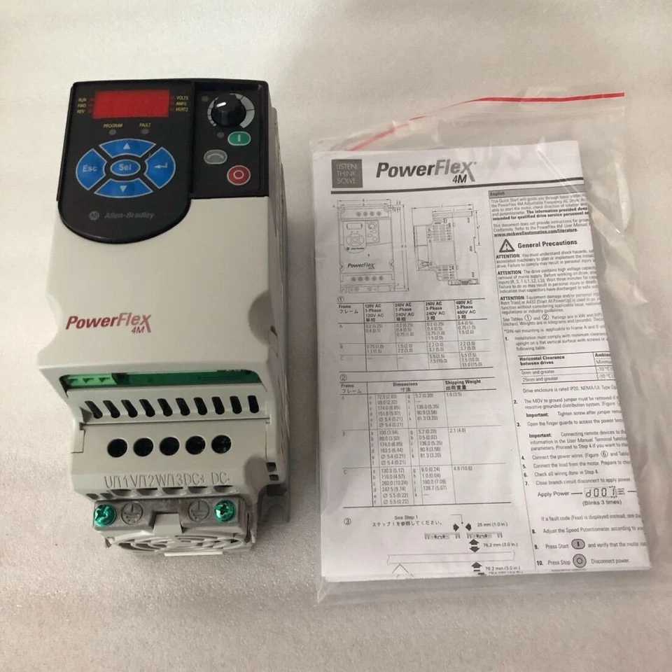 NEW Factory Sealed 22F-D1P5N103 PowerFlex 4M 0.4kW/0.5 HP ship DHL US Free Tax - Image 2 of 4