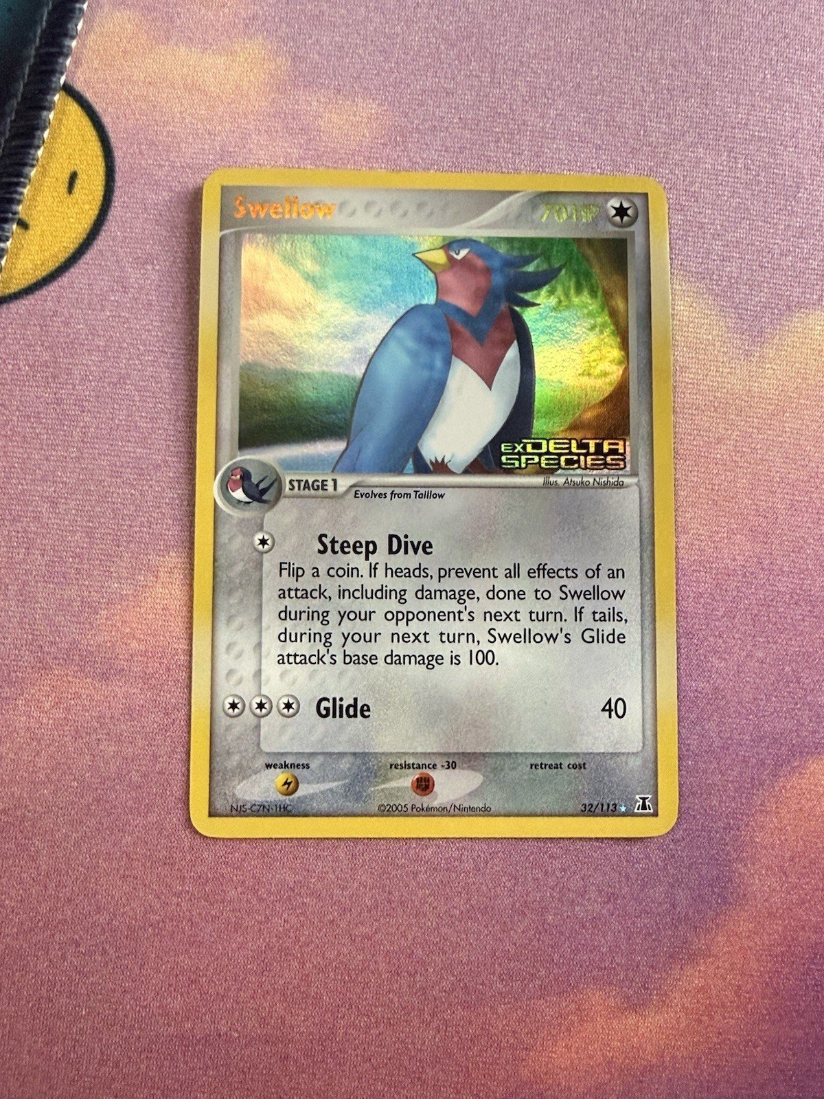 Pokemon Swellow 32/113 EX Delta Species Reverse Holo Rare Stamped NM