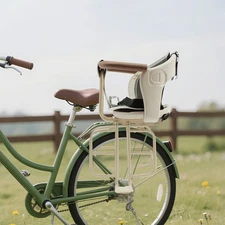 Kid's Bike Seat Bike Chair for Kids Bicycle Child Seat 34*34*48cm w/Seat Cushion
