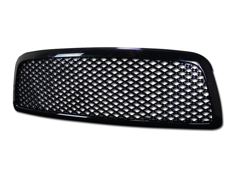 Defective Mesh Front Hood Bumper Grille Guard for 09-12 Dodge Ram 1500 - Black