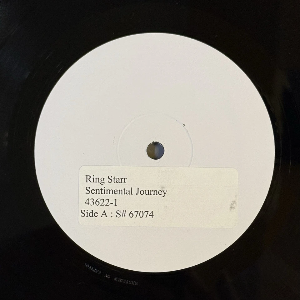 RINGO STARR Sentimental Journey UNISSUED 2009 TEST PRESSING 180g Vinyl LP Rare - Image 2 of 4
