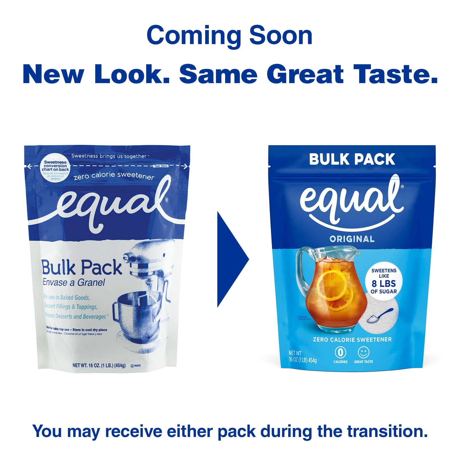 EQUAL 0 Calorie Sweetener, Granulated Sweetener, Sugar Substitute, Zero Calorie