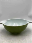 Pyrex Green Glass Round Shape Kitchenware Cinderella Mixing Bowl