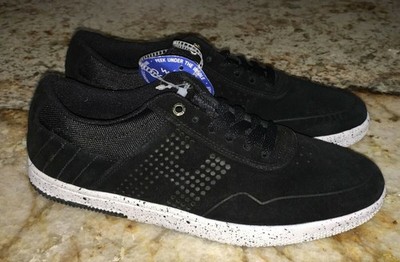 HUF Choice Black Suede Speckled Skateboarding Skate Shoes Sneakers NEW Mens 7.5