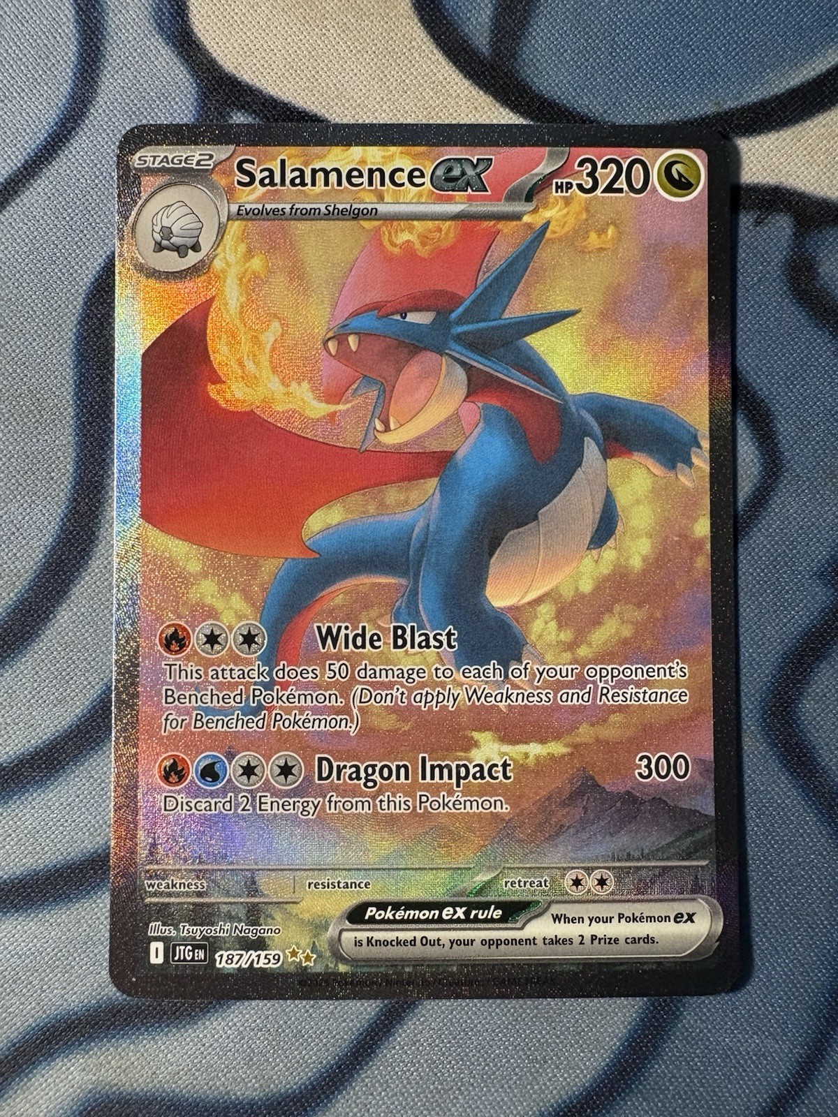 Salamence ex - JTG SV09: Journey Together #187/159 Special Illustration Rare NM