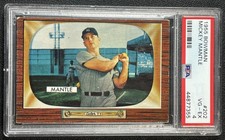 MICKEY MANTLE PSA 4 1955 BOWMAN BASEBALL CENTERED #202 YANKEES VG-EX