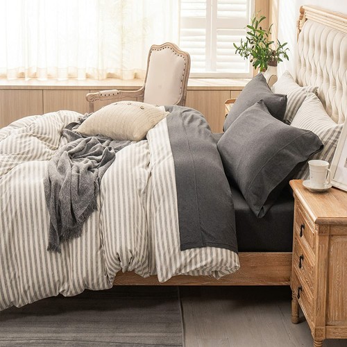 Ultra Soft Jersey T-Shirt Cotton Deep Pocket Sheets Set 4pc Bedding Q/K/F/T/CK - Picture 107 of 182