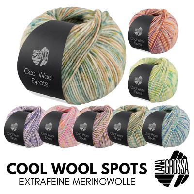 Lana Grossa COOL WOOL SPOTS 50 g pflegeleichte, extrafeine Merinowolle 160 m