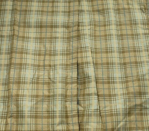 2 Waverly Euro Sham Plaid Tan Gold Green Blue 26 X 26 in. Cotton blend EUC - Picture 4 of 6