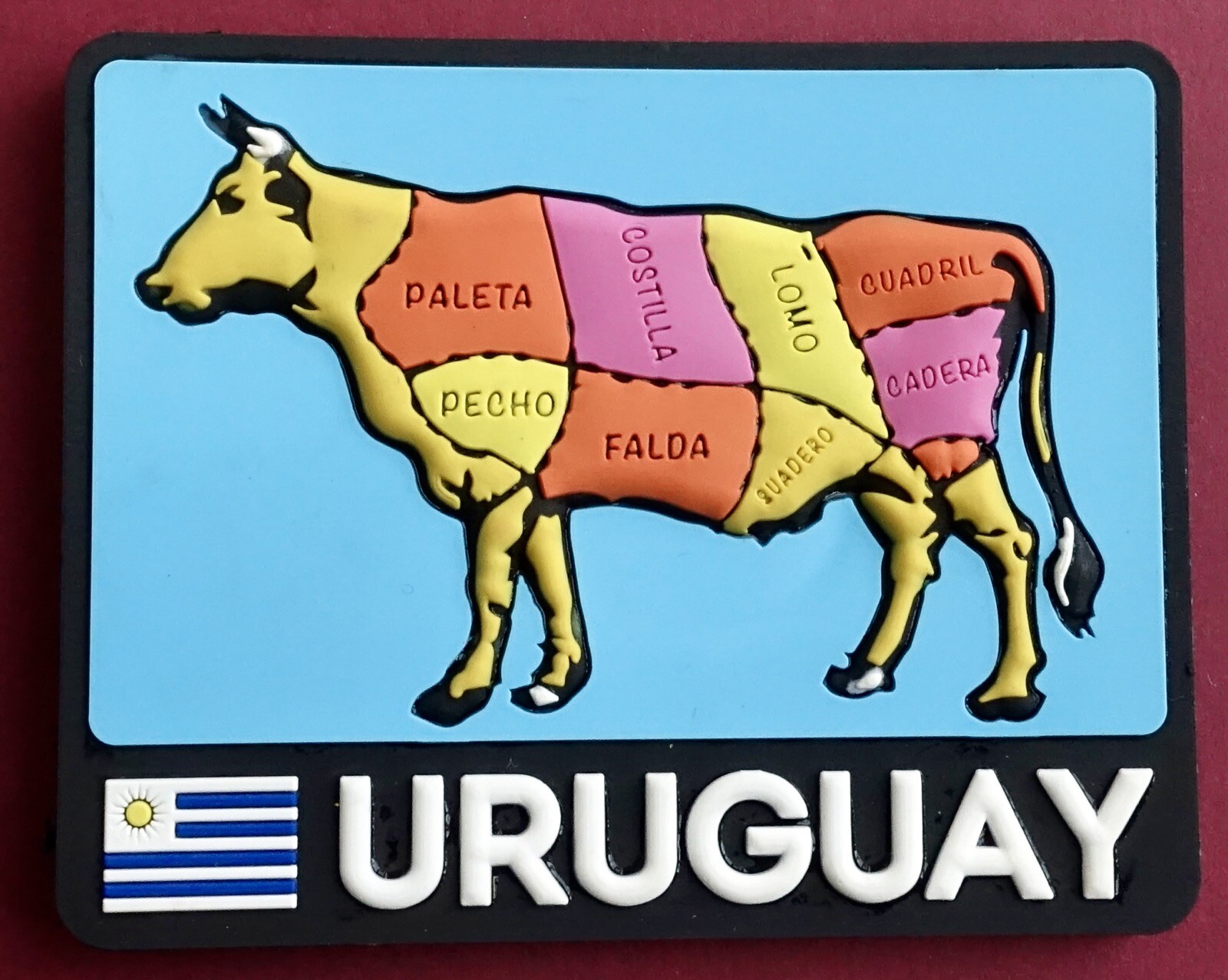 Souvenir Fridge Uruguay Cow And Cuts Of Meat eBay