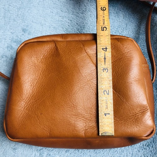 David King Leather Bag, Brown, with Shoulder/Crossbody Strap - Picture 4 of 9