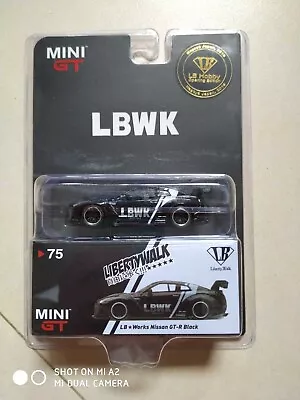 MINI GT 75 LB WORKS Nissan GT-R (R35) Black / Livery 2.0 MINI GT 75 LB WORKS Nissan GT-R (R35) Black / Livery 2.0