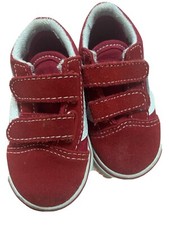 VANS Racers Edge Chilli Red Trainers Size Infant UK 4