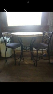 Rustic Wooden Spool Kitchen Table