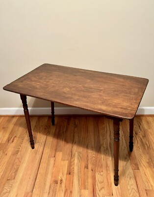 Antique Old Walnut Folding/collapsible Primitive Sewing Table | eBay