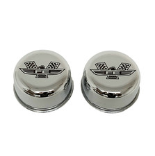 Ford Fe American Eagle Valve Cover Chrome Breathers Grommets Set