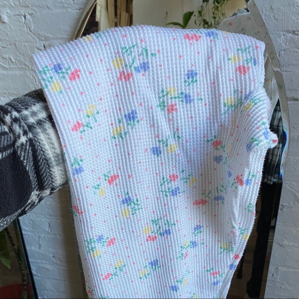 Leggings térmicos florales vintage gofre cabaña hada grunge abuela mujer XS  Foto 4 de 4