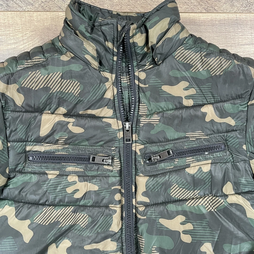 Casaco Diesel Masculino 10 Camuflagem Camuflagem Puffer Jaqueta de Inverno Pesada Manga Longa - Imagem 3 de 4