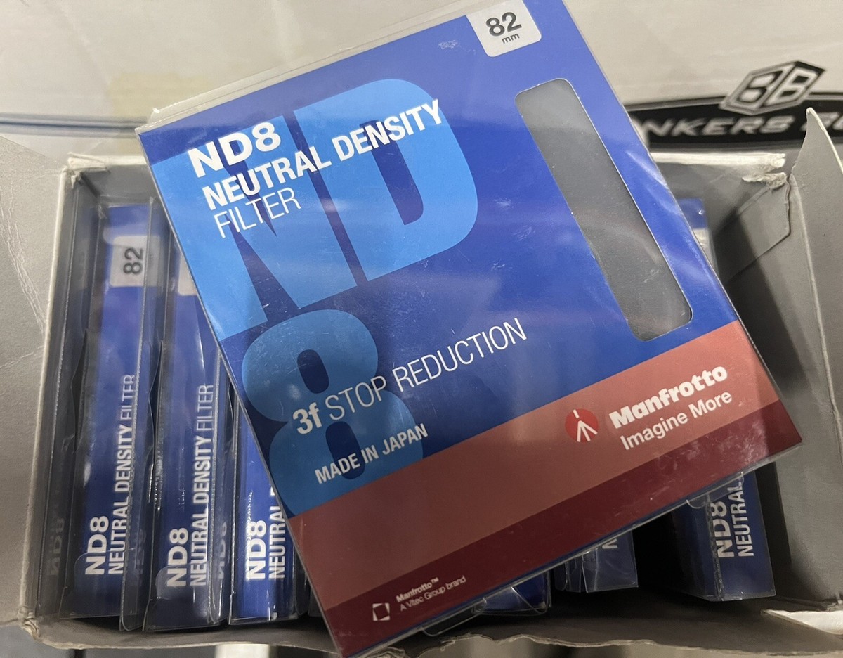 Manfrotto 82mm Circular ND8 Lens Filter with Stops “Free Shipping”