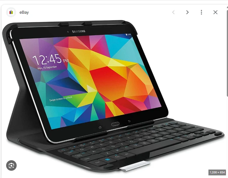 New Logitech Ultrathin Keyboard Folio for Samsung Galaxy Tab 4 10.1 (920-006386) - Image 2 of 3